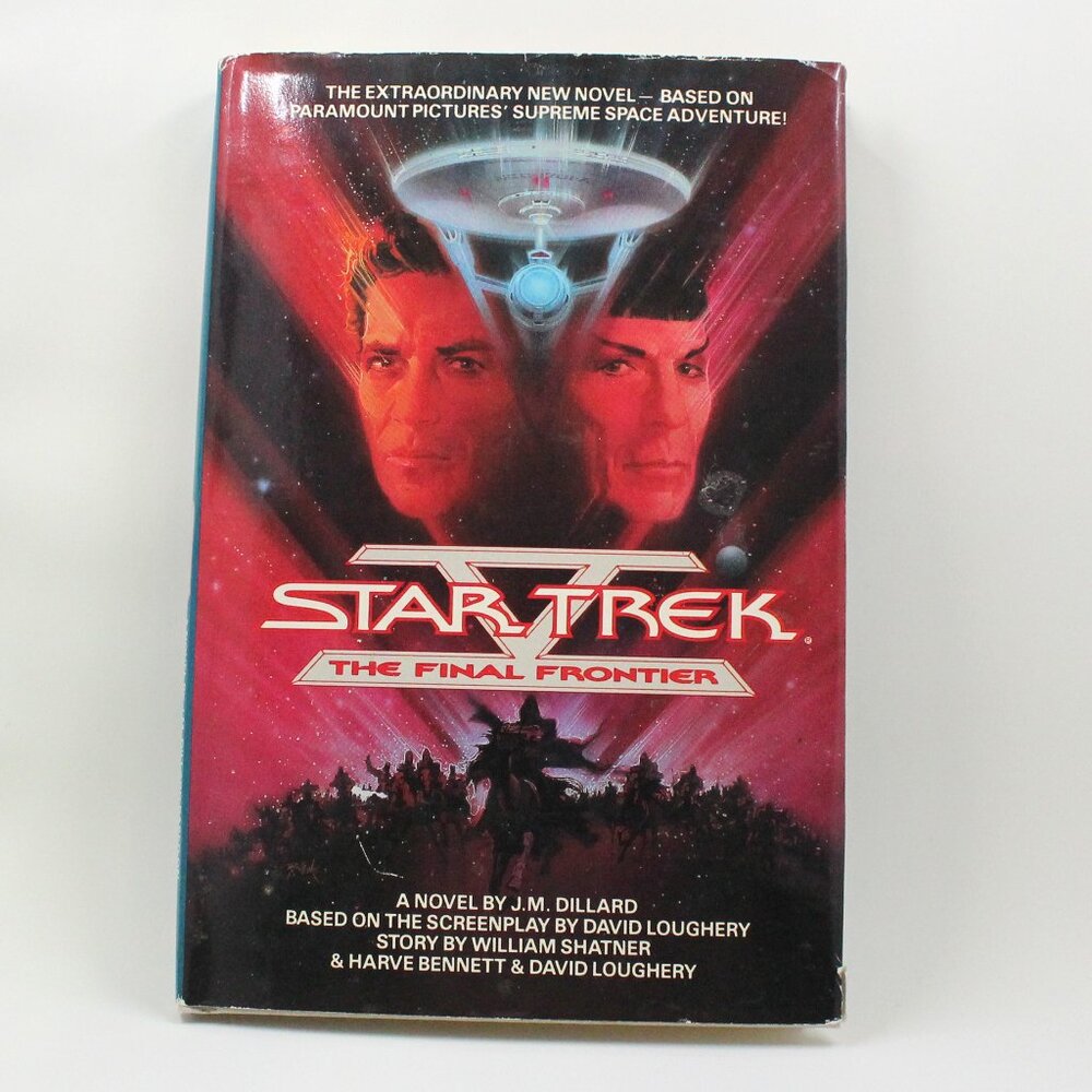 Star Trek V The Final Frontier by J. M. Dillard 1989 Hardback Book Club Edition